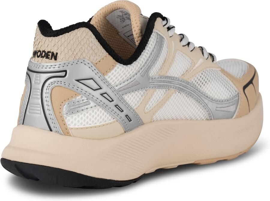 WODEN Sneakers laag 'Freja Runner' sand lichtbeige zilvergrijs wit - Foto 7