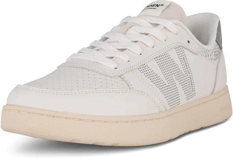 WODEN Sneakers laag 'Frode Leather' grijs wolwit