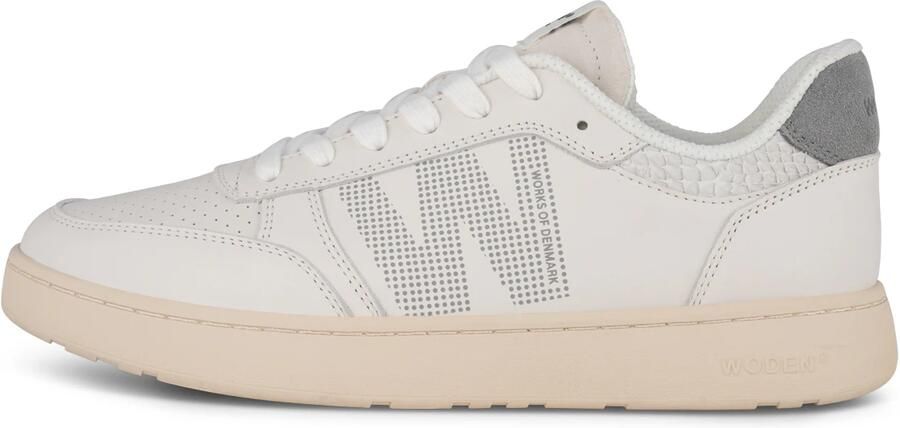 WODEN Sneakers laag 'Frode Leather' grijs wolwit - Foto 3