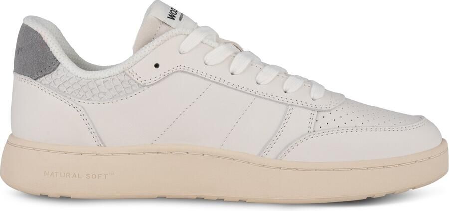WODEN Sneakers laag 'Frode Leather' grijs wolwit - Foto 4