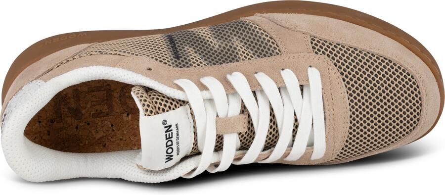 WODEN Sneakers laag 'Frode' sand zwart wit - Foto 5