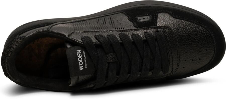 Woden Halfdan Herensneaker met Natural Soft Technology Black Heren - Foto 5