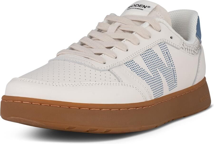 WODEN Sneakers laag lichtbeige blauw
