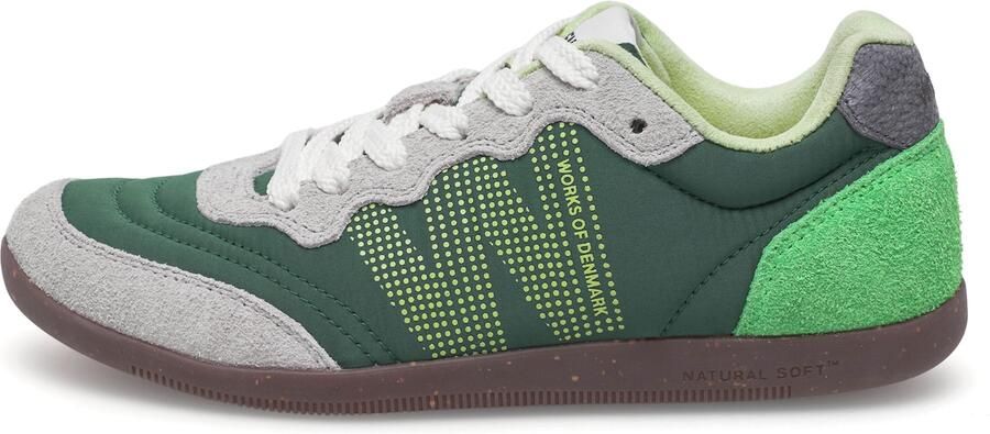 WODEN Sneakers laag 'Nanna' lichtgrijs donkergroen - Foto 2