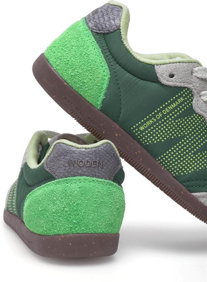 WODEN Sneakers laag 'Nanna' lichtgrijs donkergroen - Foto 14