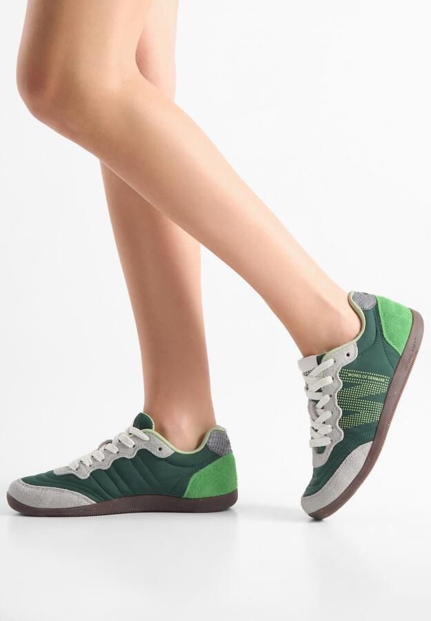 WODEN Sneakers laag 'Nanna' lichtgrijs donkergroen - Foto 7