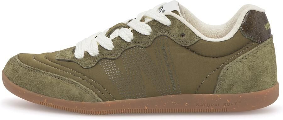 WODEN Sneakers laag 'Nanna' olijfgroen