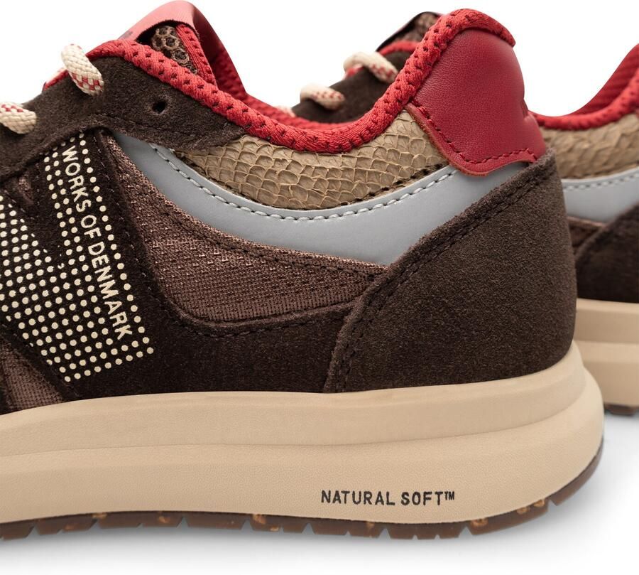 WODEN Sneakers laag ' Rigmor ' beige chocoladebruin bloedrood - Foto 7