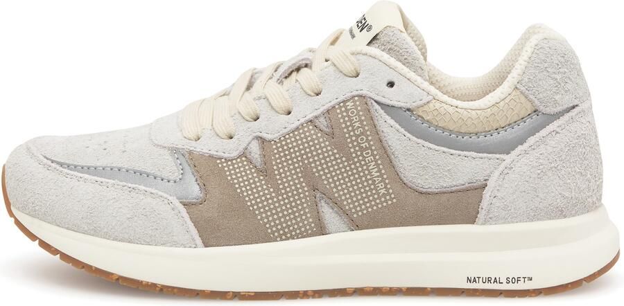 WODEN Sneakers laag 'Rigmor' donkerbeige lichtgrijs