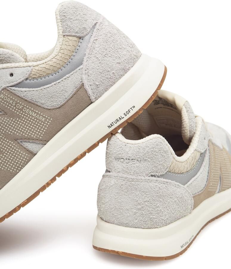 WODEN Sneakers laag 'Rigmor' donkerbeige lichtgrijs - Foto 2