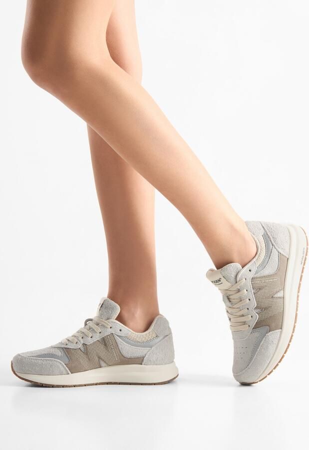 WODEN Sneakers laag 'Rigmor' donkerbeige lichtgrijs - Foto 3