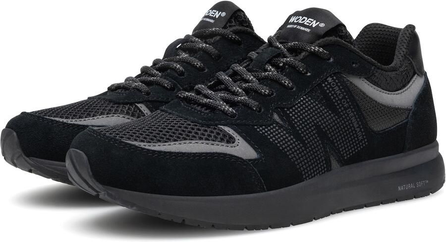WODEN Sneakers laag 'Rigmor' grijs zwart