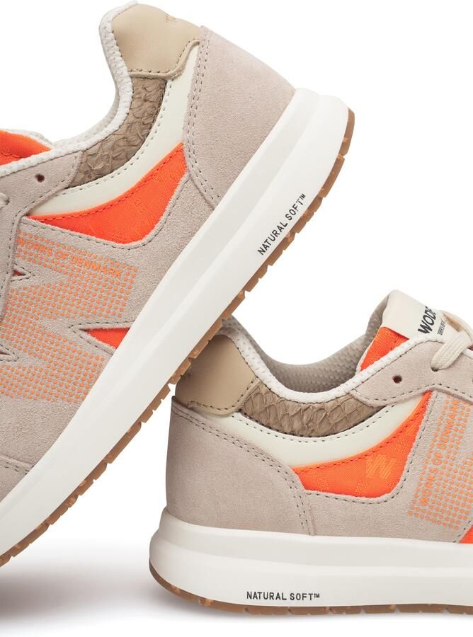 WODEN Sneakers laag 'Rigmor Heritage' lichtgrijs oranje - Foto 5