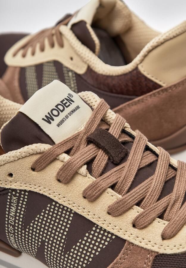 Woden Ronja Plateau Sneakers bruin Suede Dames - Foto 3