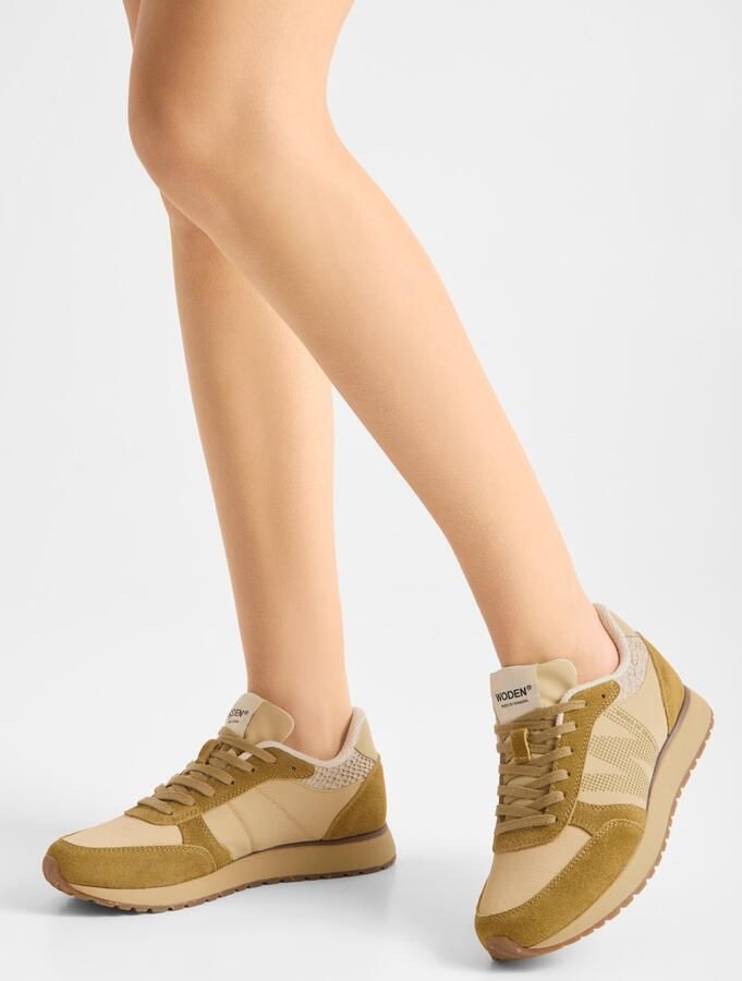 WODEN Sneakers laag ' Ronja ' beige groen - Foto 5