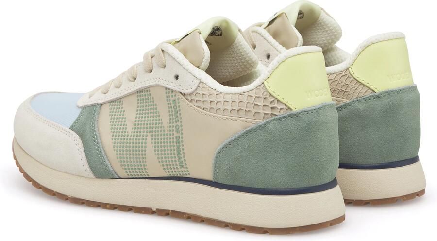 WODEN Sneakers laag 'Ronja' beige lichtgeel jade groen - Foto 8
