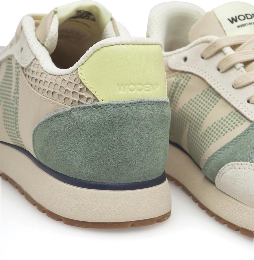 WODEN Sneakers laag 'Ronja' beige lichtgeel jade groen - Foto 14