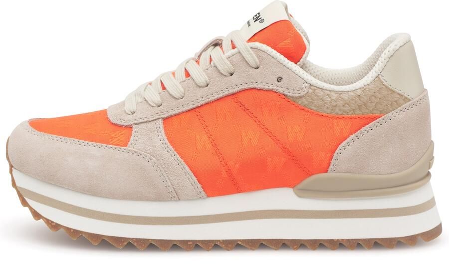 WODEN Sneakers laag 'Ronja' beige oranje