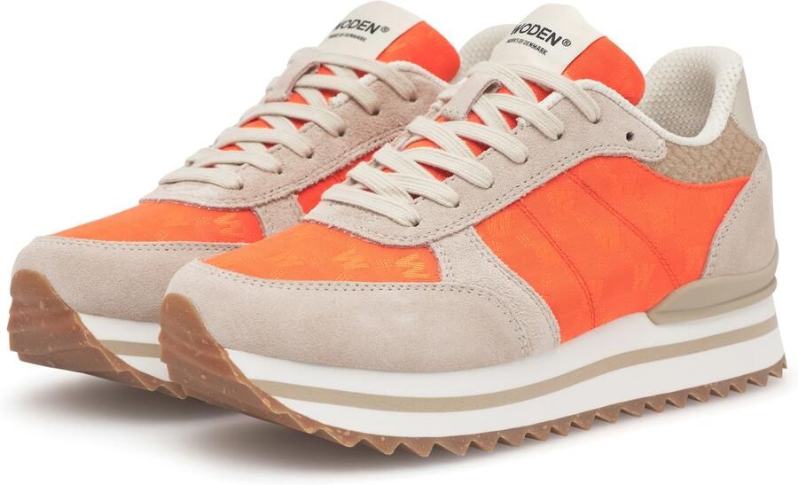 WODEN Sneakers laag 'Ronja' beige oranje - Foto 4