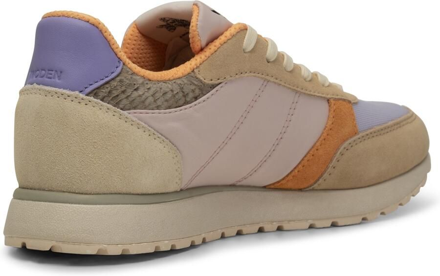 Woden Innovatieve Color-Blocked Sneakers met visleren details Beige Dames - Foto 3