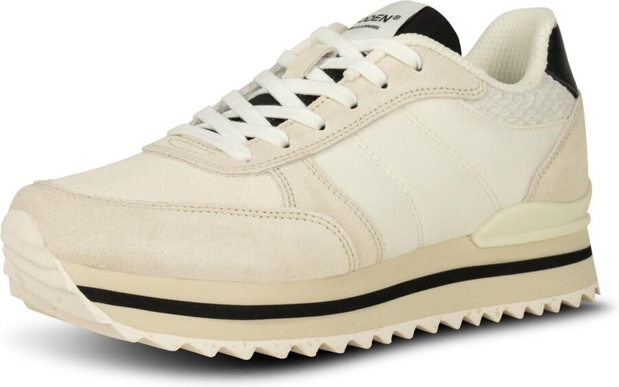 Woden Ronja Plateau Sneaker met Color-Blocked Details White Dames - Foto 6