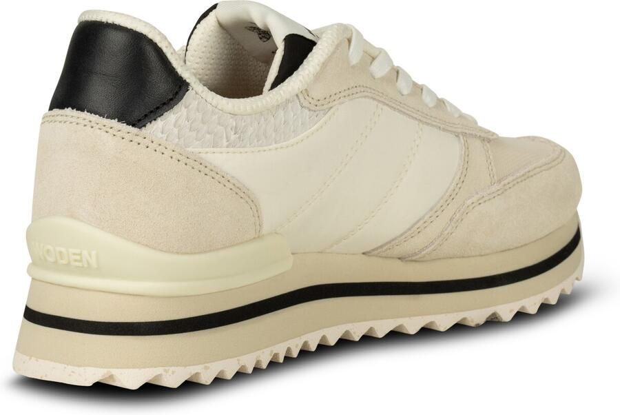 Woden Ronja Plateau Sneaker met Color-Blocked Details White Dames - Foto 3
