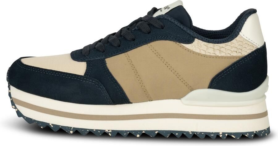 Woden Ronja Plateau Sneaker met Color-Blocked Details Multicolor Dames - Foto 3