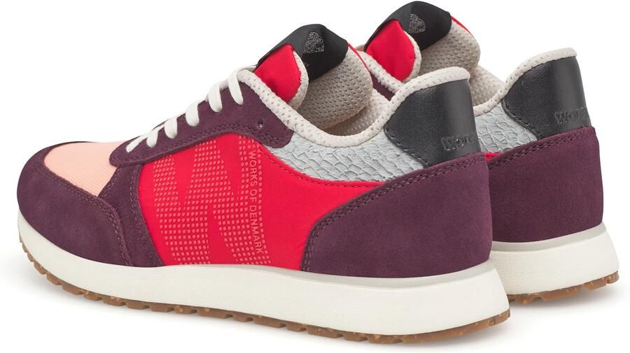 WODEN Sneakers laag 'Ronja' donkerbruin pastelroze donkerroze - Foto 2