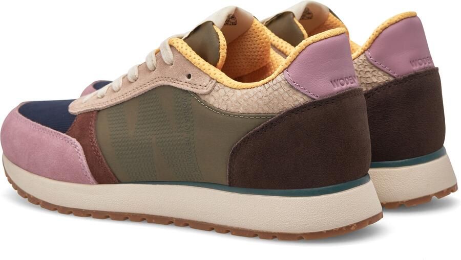 Woden Ronja suède sneakers groen paars bruin - Foto 8