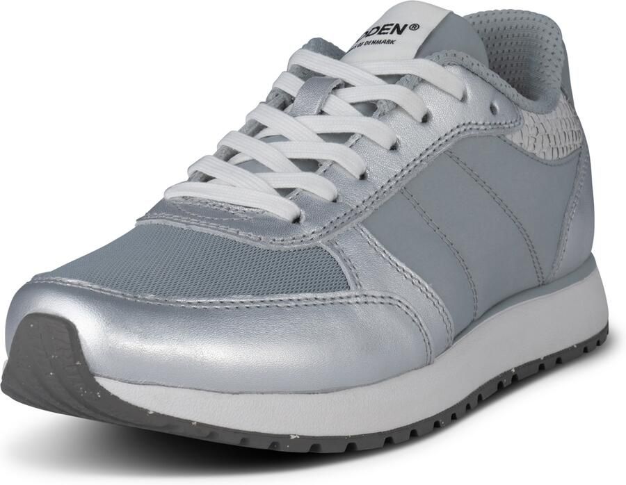Woden Ronja Metallic Sneakers zilver Leer - Foto 2