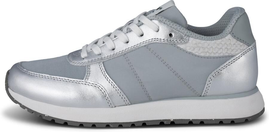 Woden Ronja Metallic Sneakers zilver Leer - Foto 4