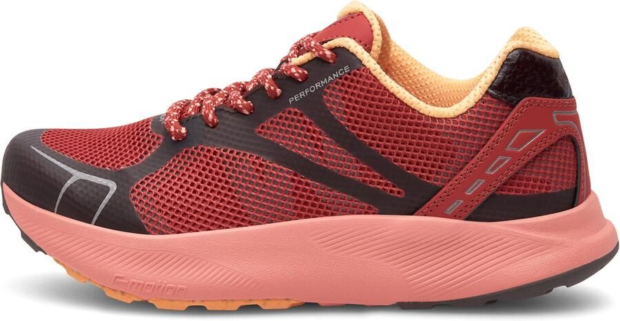 WODEN Sneakers laag 'Sara' rood zwart