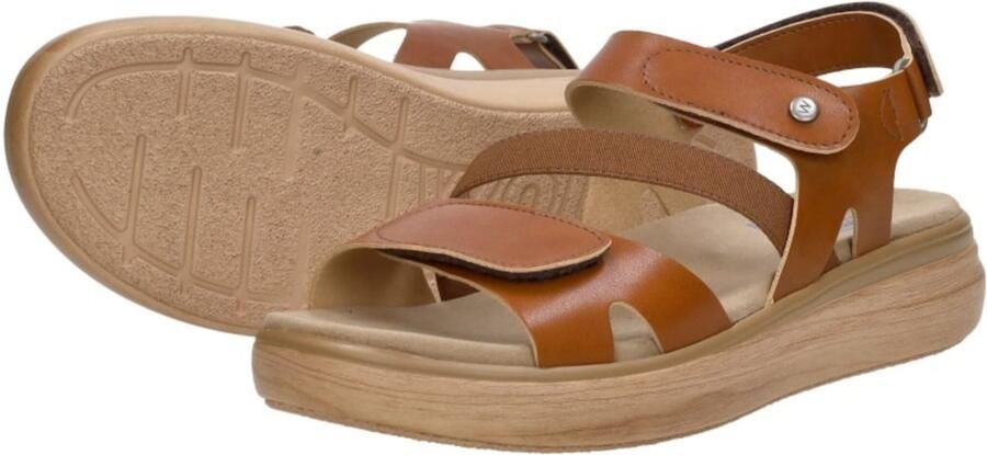Wolky Amara Leren Dames Sandalen Cogna - Foto 6