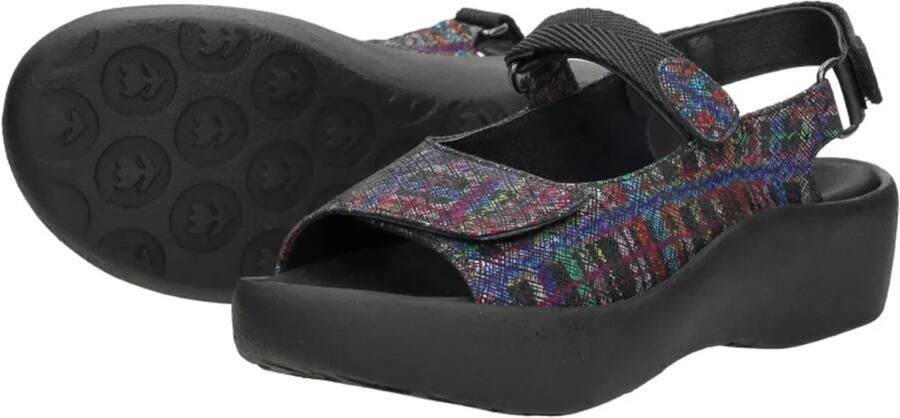 Wolky 0320478.970 Jewel sandaal Giza Print Black Multi - Foto 8