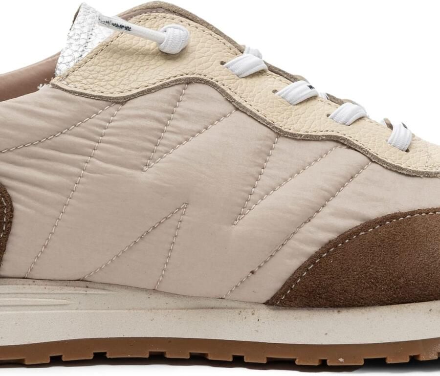 Wonders Towanda02 beige leren sneakers - Foto 3