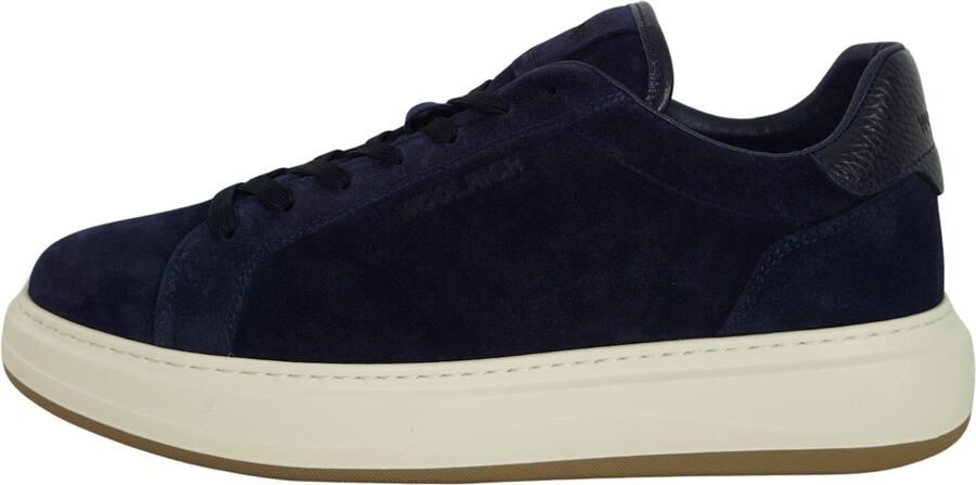 WOOLRICH Lage Sneakers Heren Arrow Court Man Suède Blauw