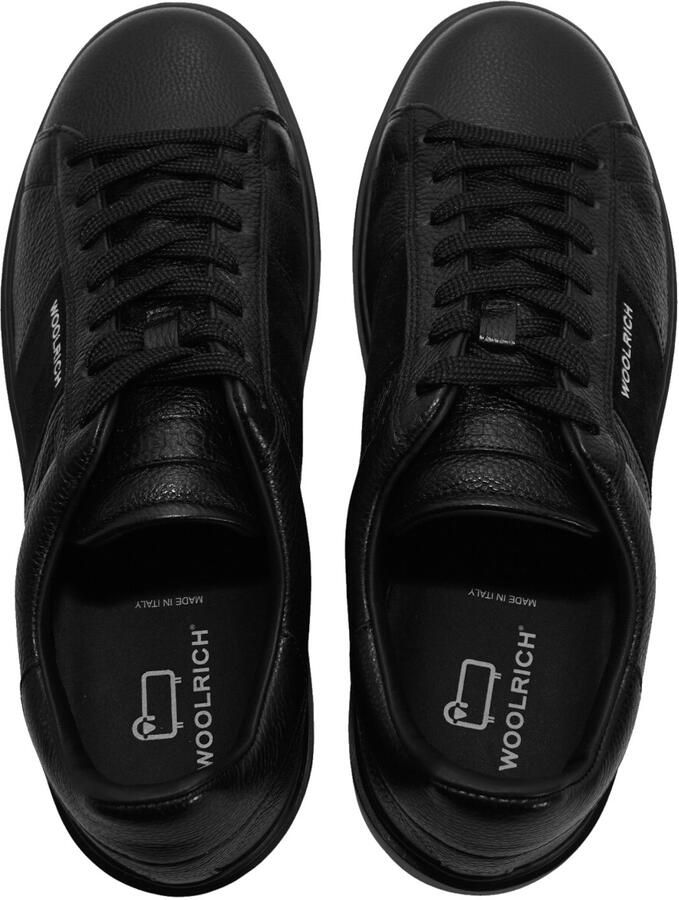 Woolrich Sneakers laag 'Classic Court' zwart wit - Foto 3