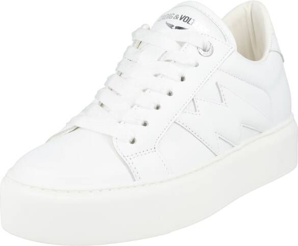 Zadig & Voltaire Sneakers La Flash Chunky Smooth Calfskin in wit - Foto 5