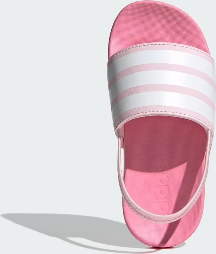 Adidas Sportswear Adilette Estrap badslippers met hielbandje lichtroze wit roze - Foto 4