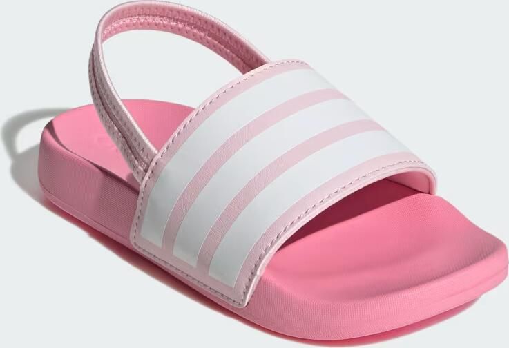 Adidas Sportswear Adilette Estrap badslippers met hielbandje lichtroze wit roze - Foto 6