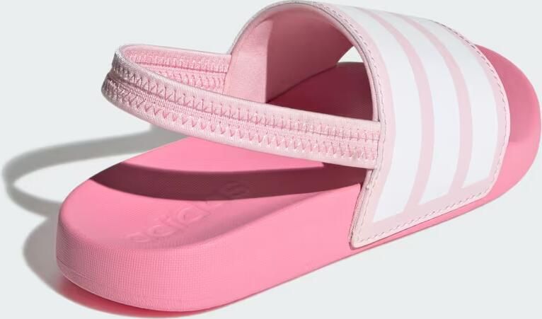 Adidas Sportswear Adilette Estrap badslippers met hielbandje lichtroze wit roze - Foto 7