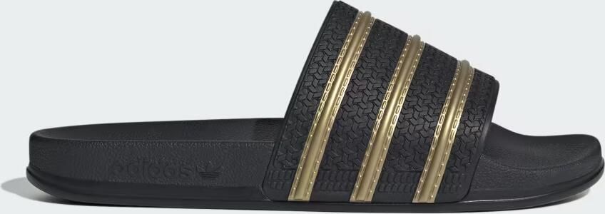 ADIDAS ORIGINALS Muiltjes 'Adilette' goud zwart