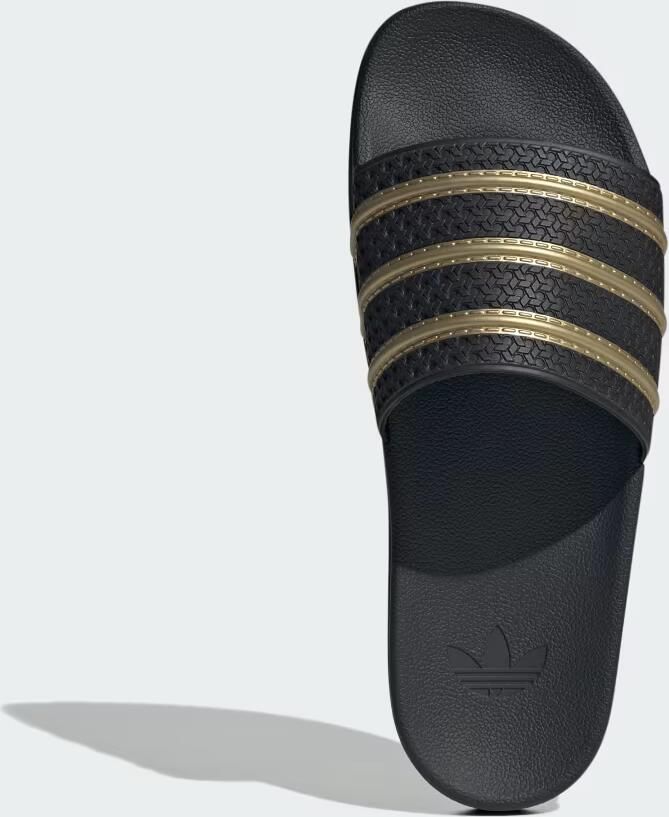 ADIDAS ORIGINALS Muiltjes 'Adilette' goud zwart