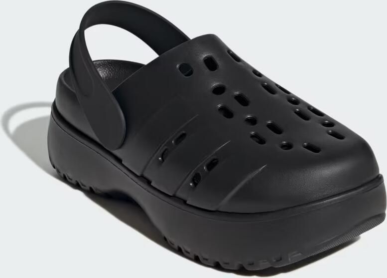 Adidas Sportswear Adilette Platform Clogs Dames Zwart - Foto 5