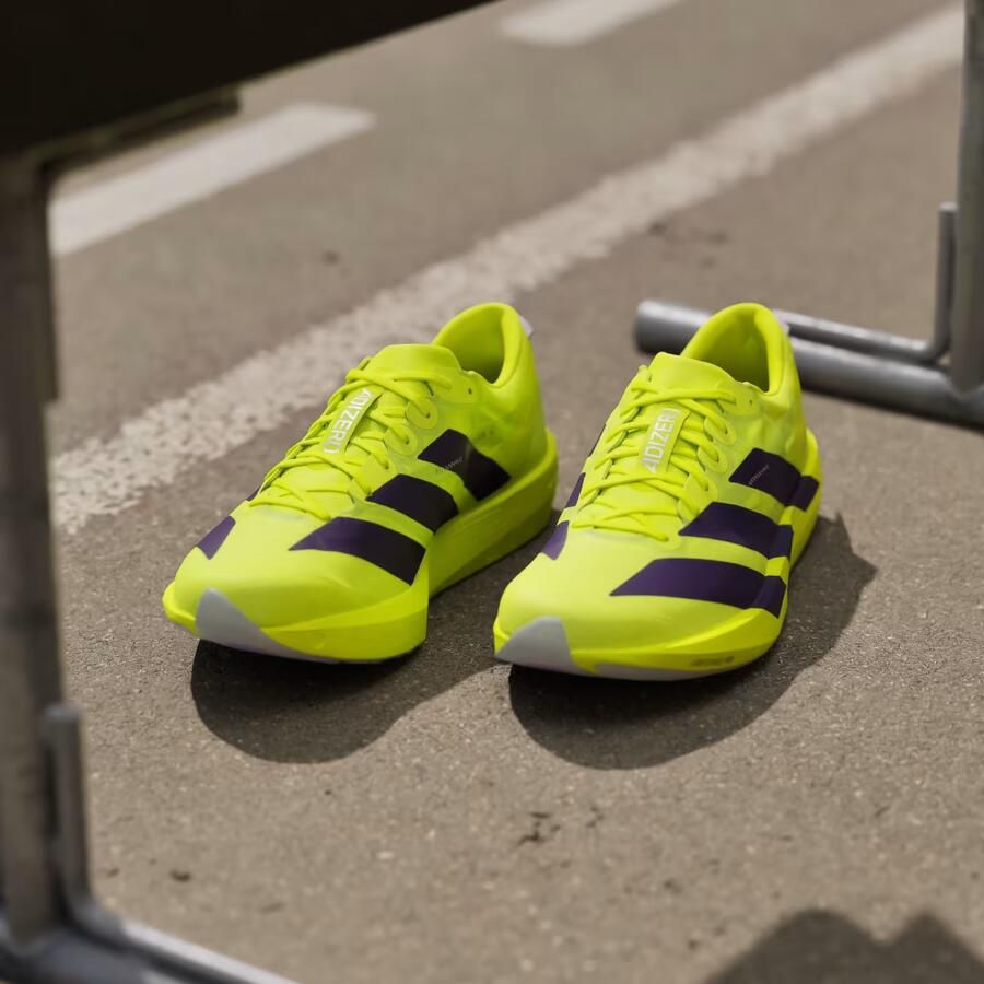 Adidas Adizero Adios 9 Sneakers Heren Geel 1 3 Mesh Synthetisch - Foto 6