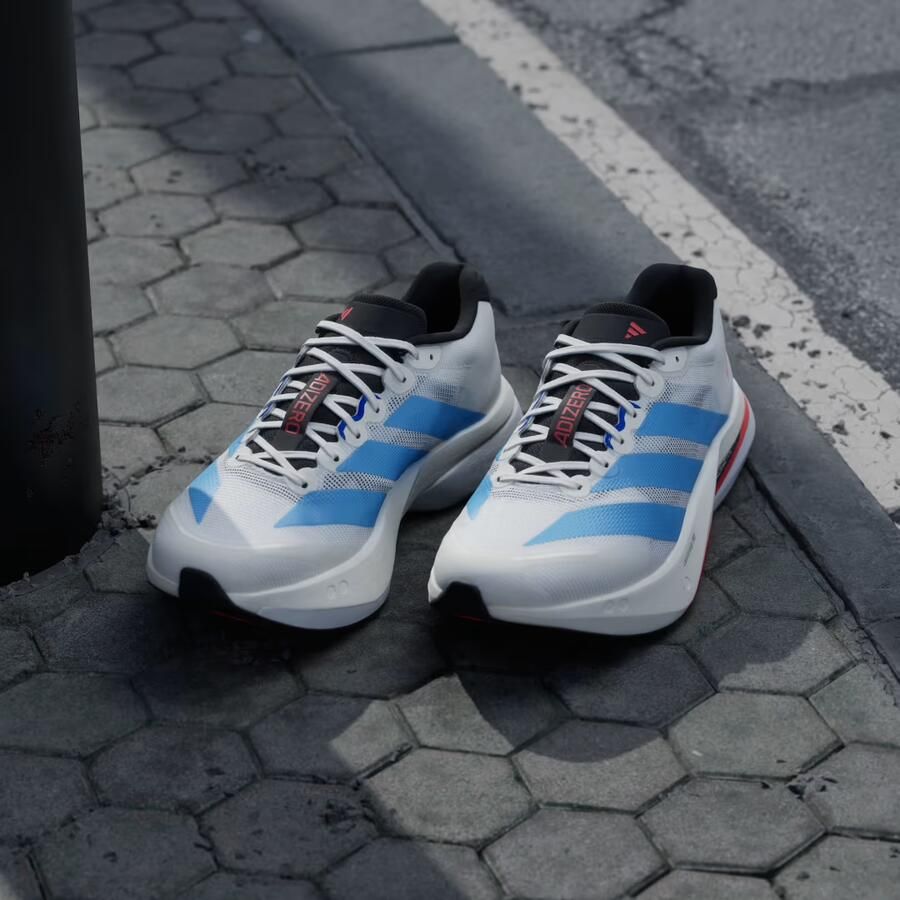 Adidas Adizero Boston 13 Sneakers Heren Wit 1 3 Mesh Synthetisch - Foto 6