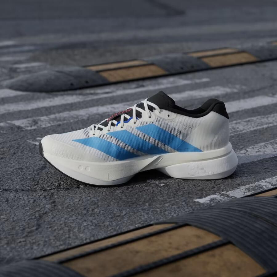 Adidas Adizero Boston 13 Sneakers Heren Wit 1 3 Mesh Synthetisch - Foto 8