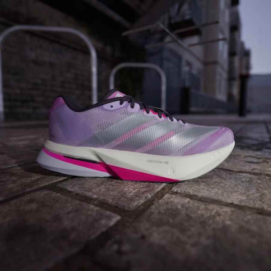 Adidas Adizero Boston 13 Sneakers Dames Paars 2 3 Mesh Synthetisch - Foto 4
