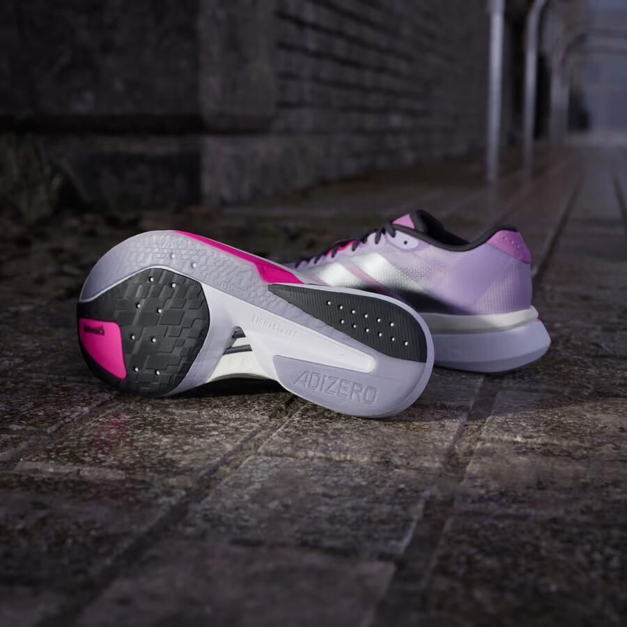 Adidas Adizero Boston 13 Sneakers Dames Paars 2 3 Mesh Synthetisch - Foto 5