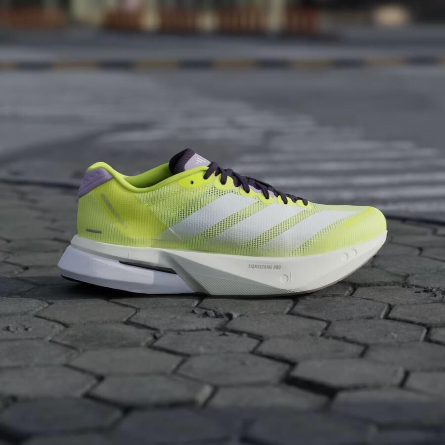 Adidas Adizero Boston 13 Shoes Hardloopschoenen Geel 2 3 Vrouw - Foto 2